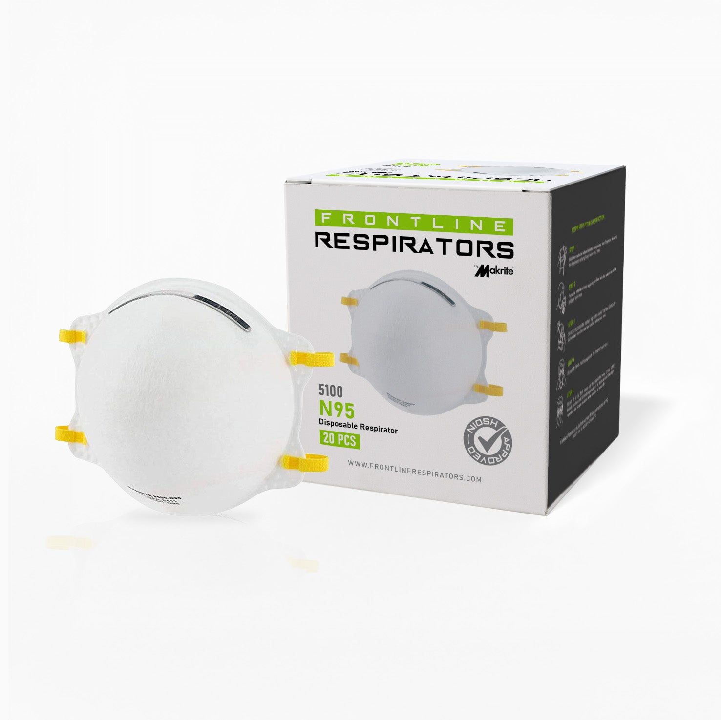 Frontline 5100 N95 Disposable Particulate Respirator – Frontline