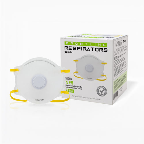 Frontline 5100V N95 Disposable Respirator with Exhalation Valve