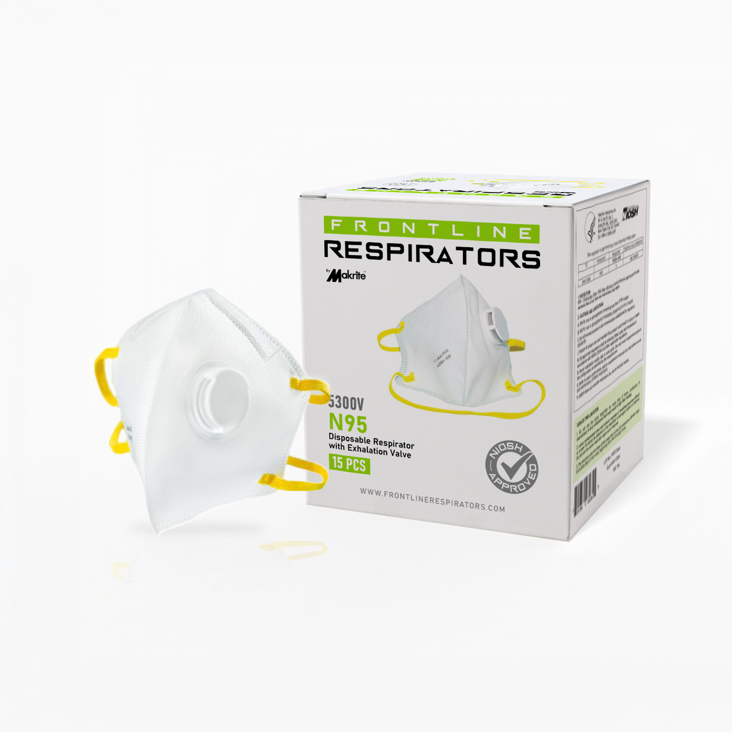 Frontline 5300V N95 Disposable Particulate Respirator with Valve