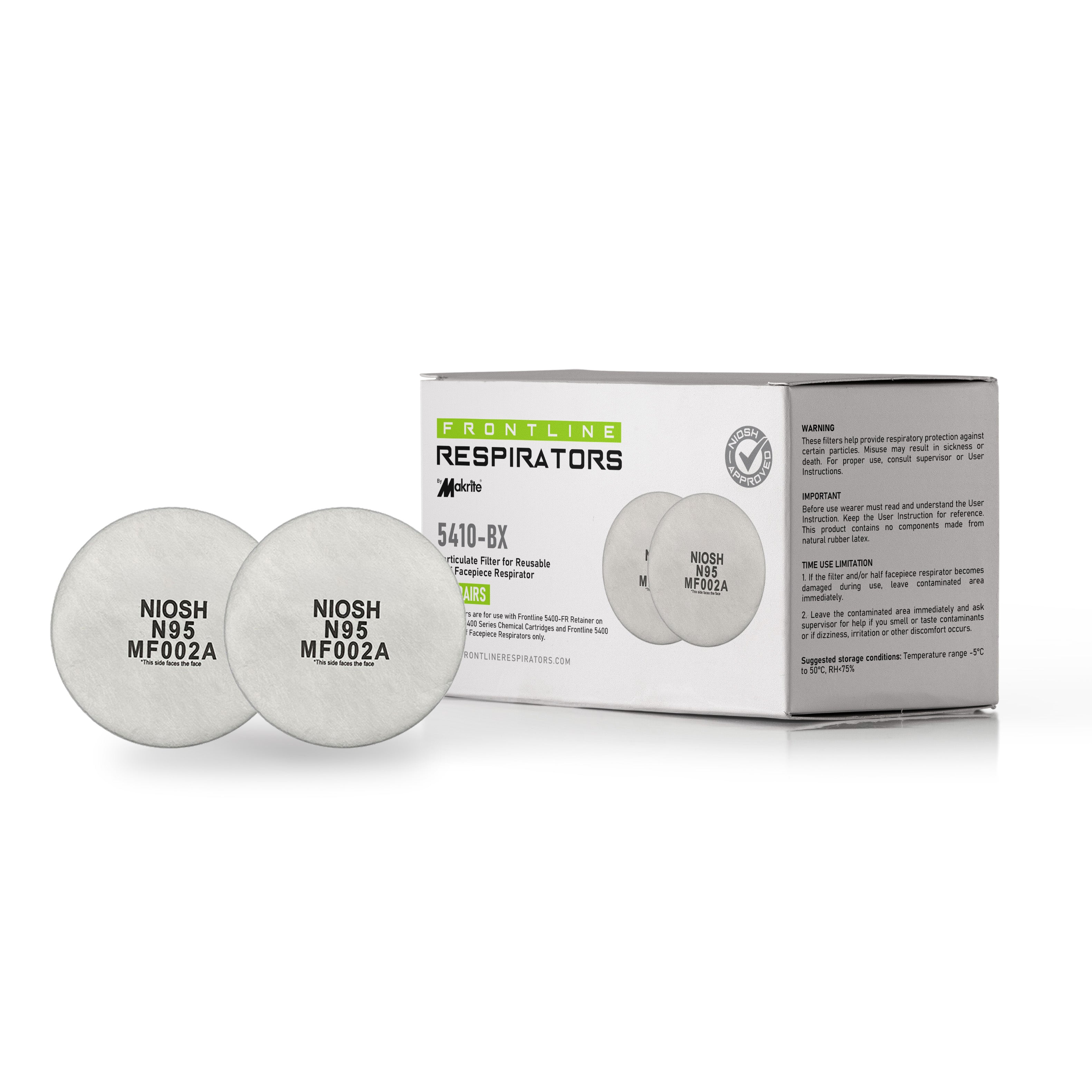 Frontline 5410 N95 Particulate Filter for Reusable Half Mask Respirator